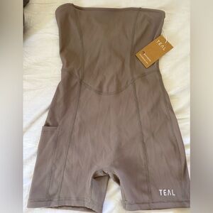 Active by TEAL strapless jumpsuit